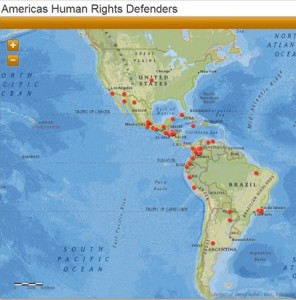Click to explore some emblematic human rights cases throughout the Americas, many of which have been positively influenced by the Inter-American System. These were taken from Amnesty International's report “Transforming Pain into Hope: Human Rights Defenders in the Americas" (Photo Credit: Katie Striffolino via ArcGIS).