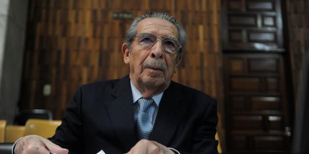Former Guatemalan leader General José Efraín Rios Montt is currently facing trial for genocide during his time in office (Photo Credit: Johan Ordonez/AFP/Getty Images).