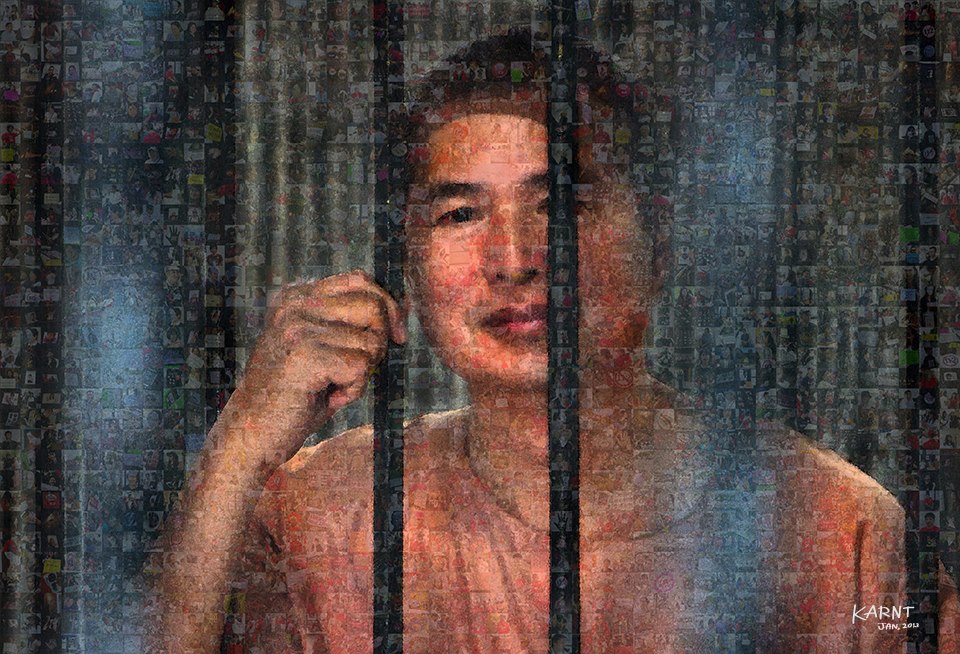 Somyot Prueksakasemsuk was sentenced in January 2013 to  ten years' imprisonment under Thailand's lese majeste legislation for publishing magazine articles deemed critical of the monarchy. While under Thai law he could be released on bail pending the appeal of his sentence, authorities have refused him bail since his arrest on 30 April 2011.